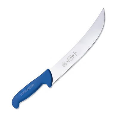 Cuchillo de carnicero 26cm forma americana azul