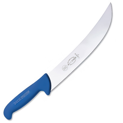 Cuchillo de carnicero forma americana azul