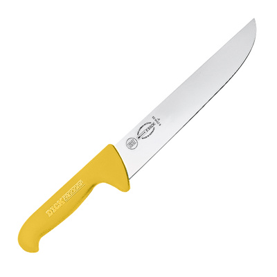 Cuchillo de carnicero 21cm ergo grip amarillo